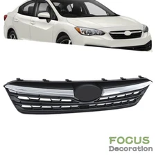 Front Bumper Grille Grill Assembly W/Chrome Trim For Subaru Impreza 2020-2023