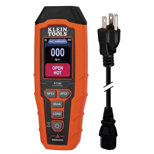 Battery-Powered Circuit Analyzer with Detachable Cord & Dual Fault Detection - Bild 3 von 12