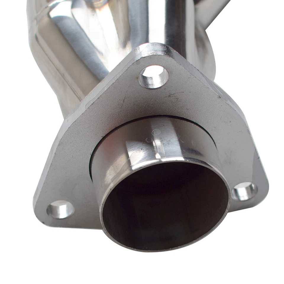 Polished Long Tube Headers & Y Pipe Kit for 2007-2014 Chevy GMC 4.8/5.3/6.0L New - Image 4 of 4