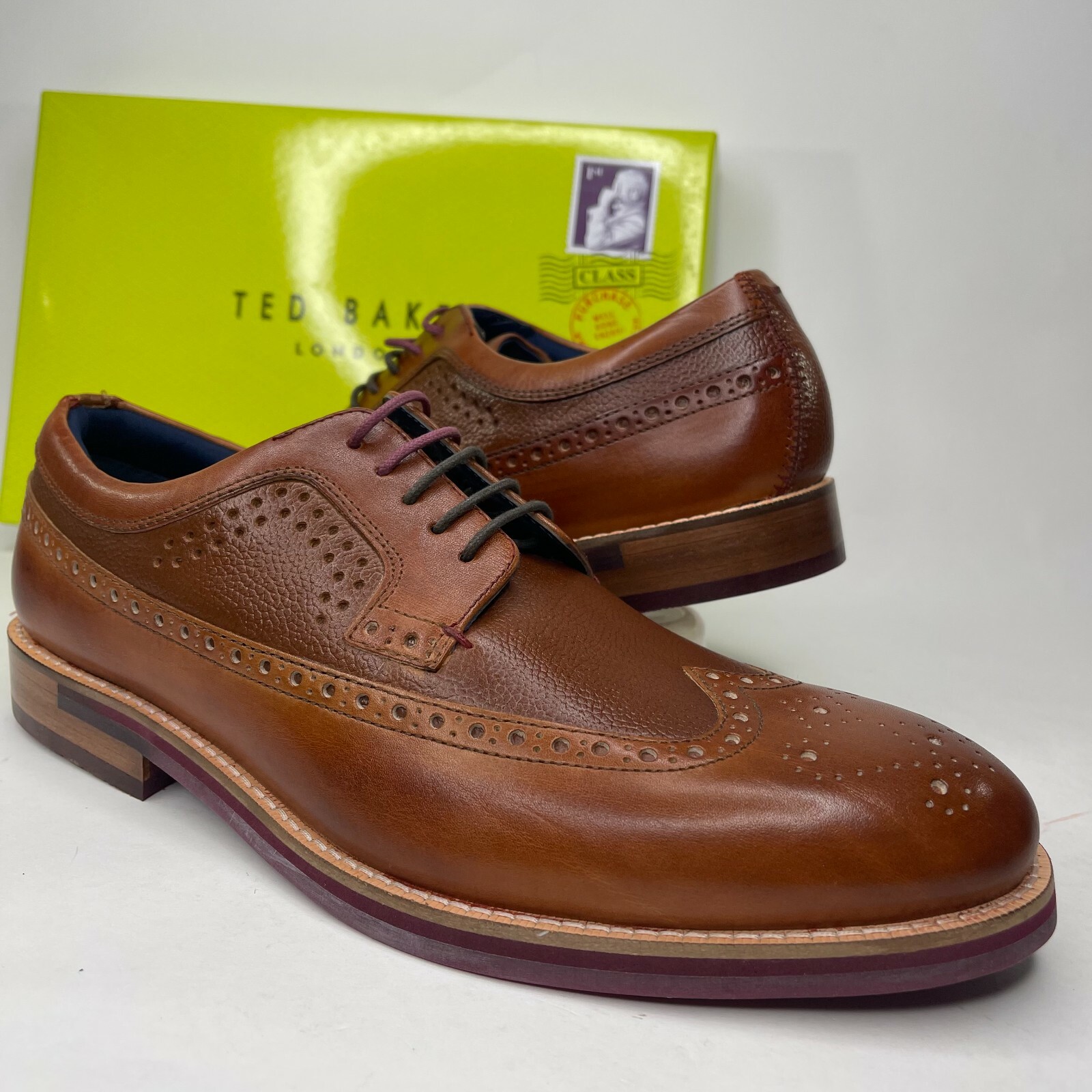 Ted Baker Mens Deelani Brogue Tan 
