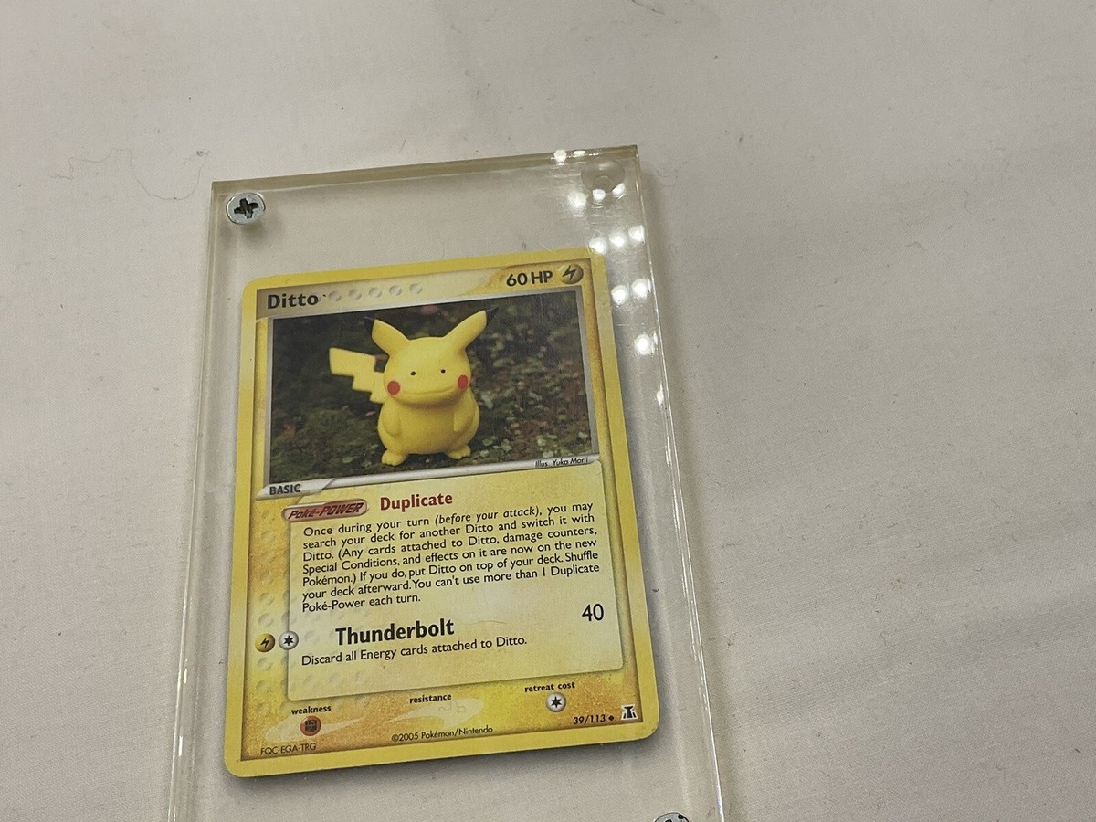 たたと Ditto (Pikachu) 39/113 EX DELTA SPECIES Reverse Holo Graded