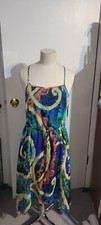 Bisou Bisou Halter Maxi Dress Size 8 Pull Over Womens