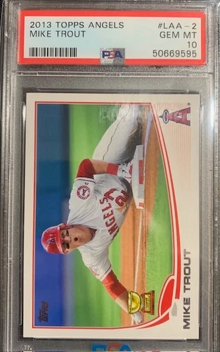 2013 Topps Mike Trout #LAA-2 PSA 10 S053