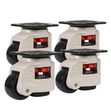 4 Pack Leveling Casters Swivel Workbench Adjustable & Retractable Wheels GD-80F