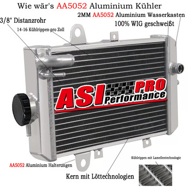 Aluminium Rennsport Wasserkühler Für Yamaha Raptor 700 YFM700R 13-2018 13