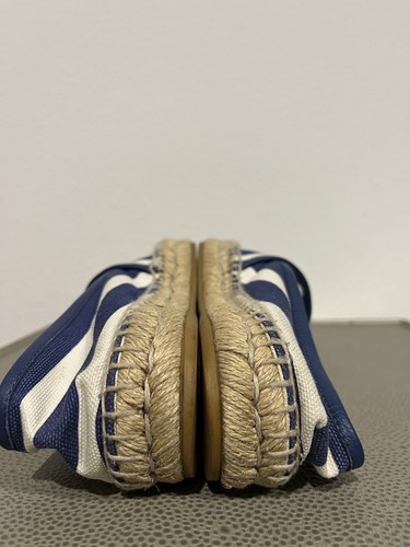 Gucci Espadrille-Flats blau/weiß gestreift Canvas bestickt EU 35 US 5 - Bild 13 von 23