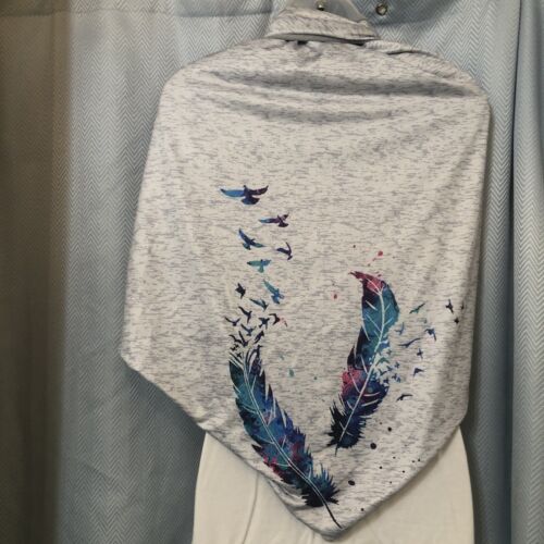 Benka Women Feather Print Boho Scarf Shawls Wraps Winter Warm Native American - Picture 19 of 21