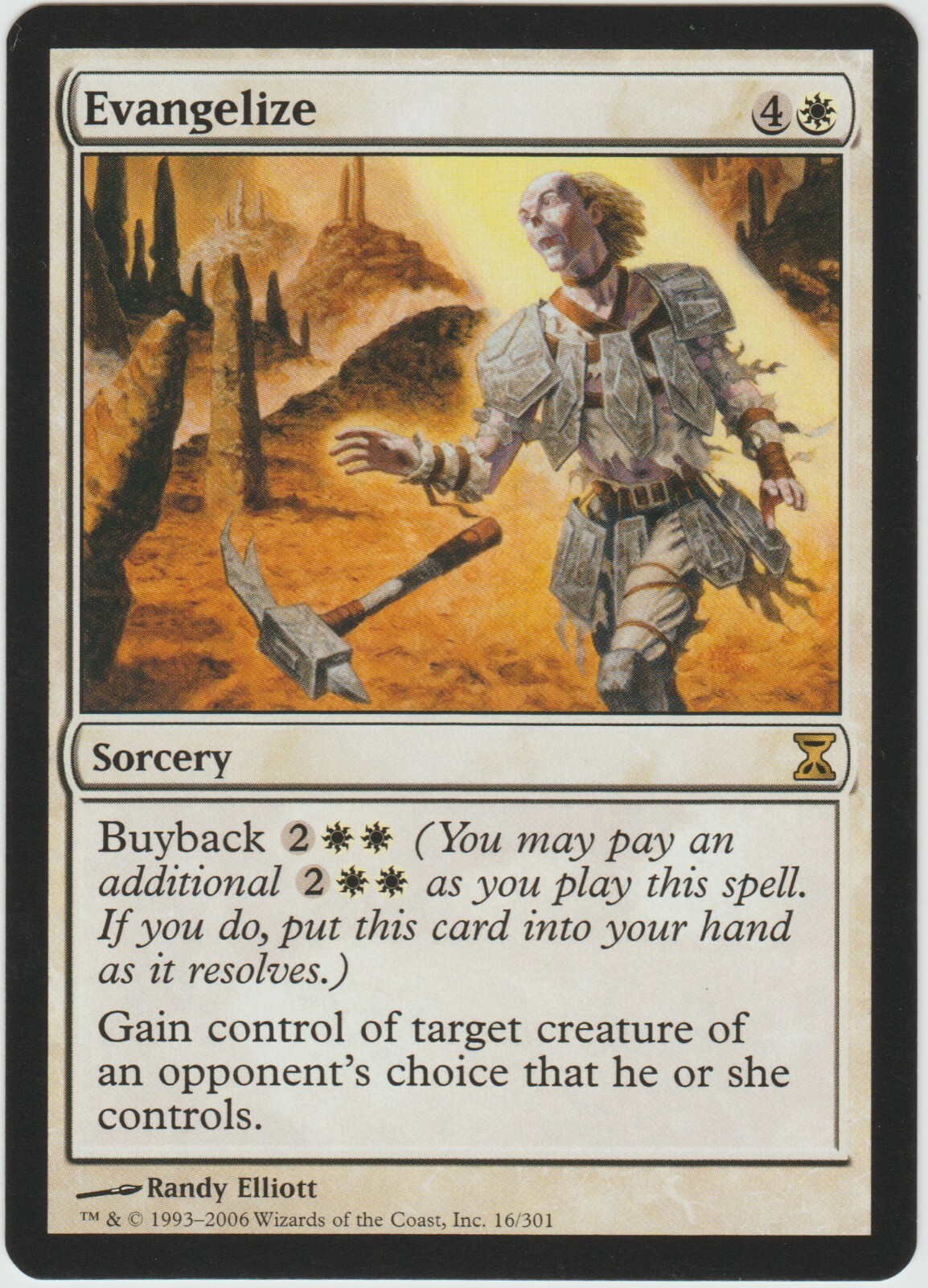 Magic the Gathering x1 Evangelize Time Spiral White Rare Sorcery NM