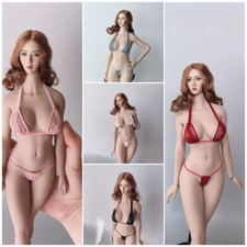 Black Sexy Underwear Bras Briefs Clothes 12" Female Figure Soldier 1/6 Scale