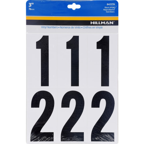 Hillman 3-In. Adhesive House Number Kit 842274