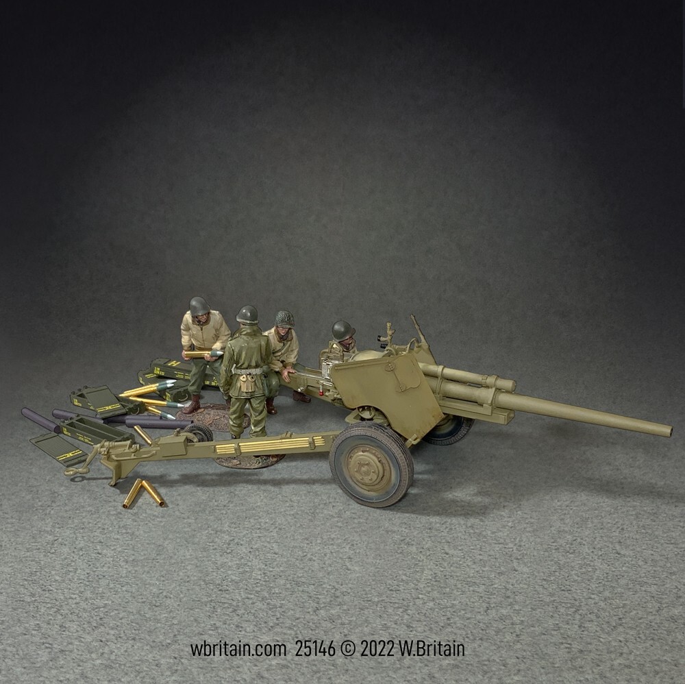 BRITAINS SOLDIERS 25146 - ""Advance to the Rhine"" U.S. M5, 3-Inch Anti-Tank Gun
