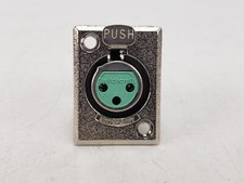 Vintage Swtichcraft D3F 3-Pin XLR Connector Chassis Panel Mount
