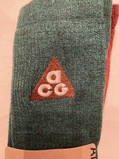 NEW NIKE ACG 365 CREW SHOE SOCKS 2 Pair Multicolor 44-45.5 US 10-11.5 SK0156-901