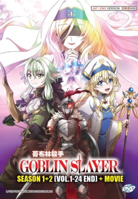 DVD Anime Goblin Slayer Staffel 1+2 (1-24 Ende) + Film Englisch Dub, Alle Reg...
