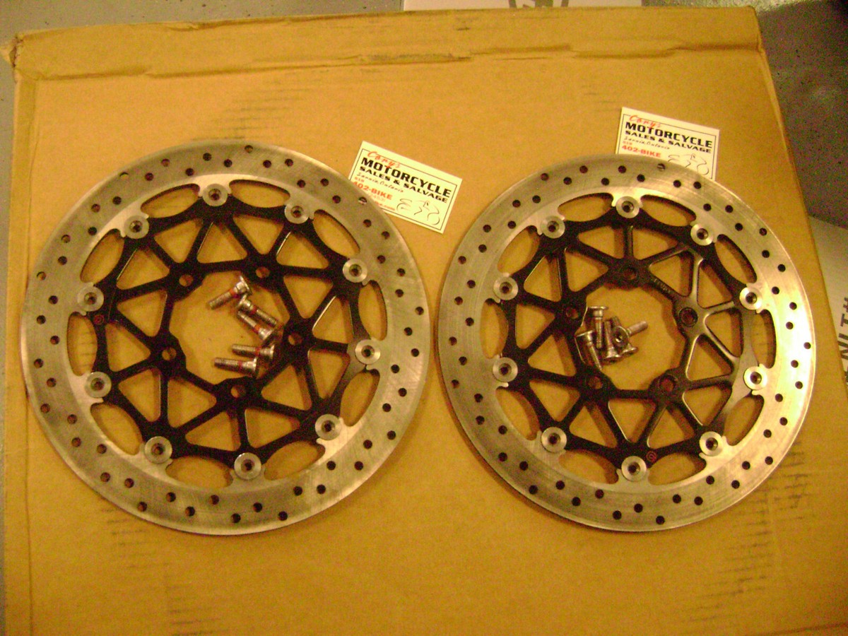 パーツ brembo 17-23 ZX14R FRONT ROTORS ZX-14R RIGHT LEFT NEW OEM BREMBO