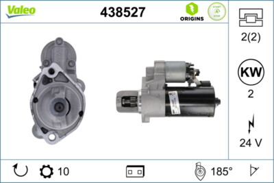 Valeo 438527 Starter for Mercedes-Benz