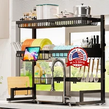 Estante para secar platos de 3 capas, estante para secar platos sobre el. neuvo.