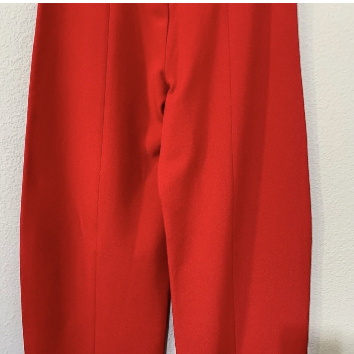 Zara New Bloggers Fav Red Low Rise Formal Pants Limited