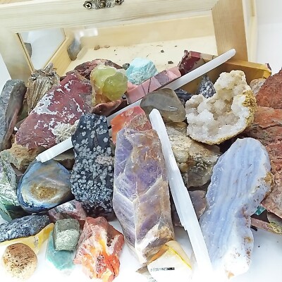 Gemstone Treasure Box, Chest, collection, gemstones, #1990 | eBay