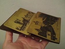 Brass wall letter rack Burns Monument & Balmoral Castle signed W.N.B Cooper