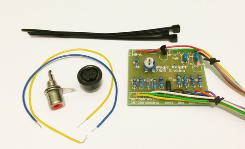 Atari 7800 S-Video Card - PAL & NTSC - complete with parts and instructions