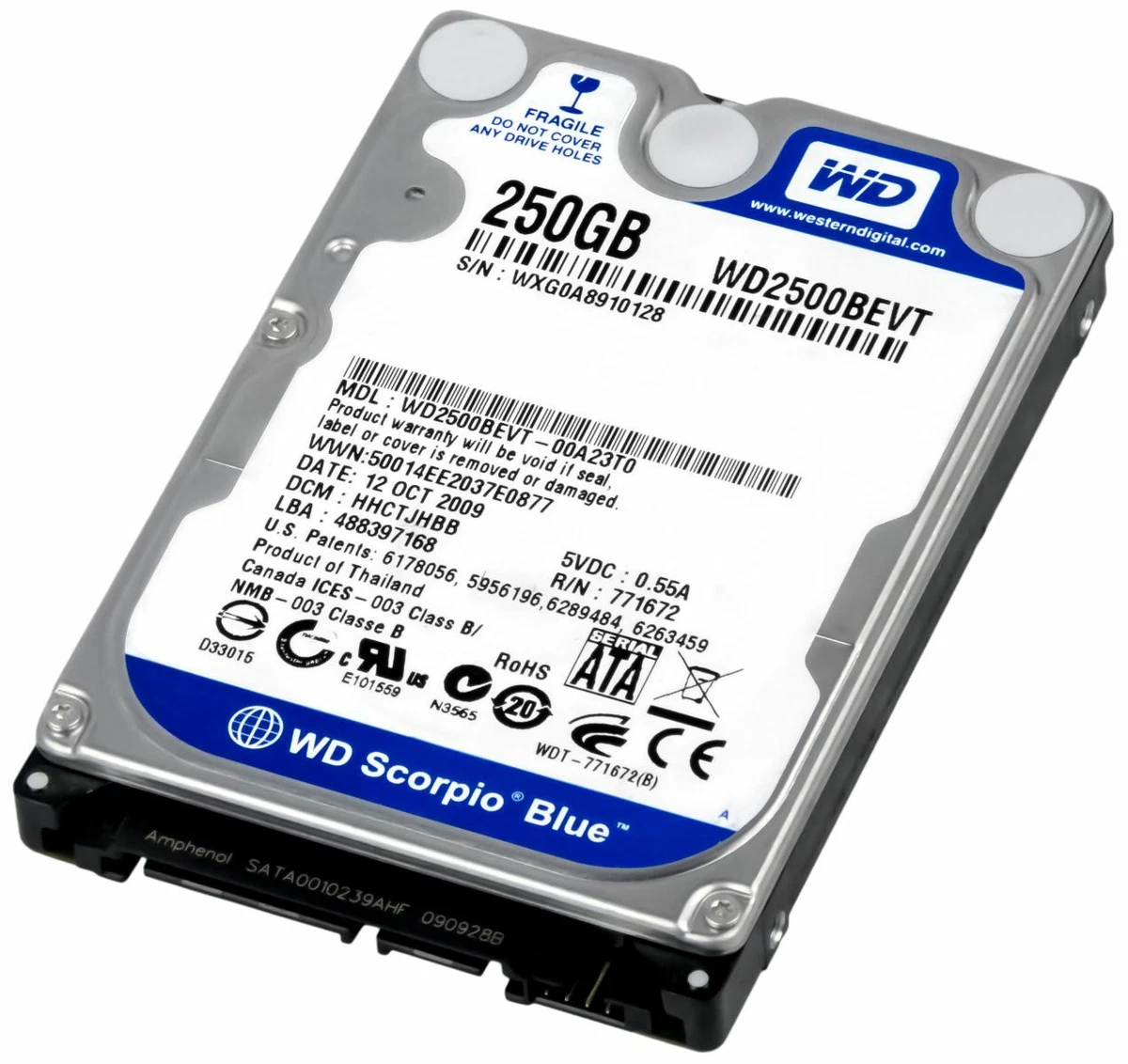 Wd2500bevt hot sale