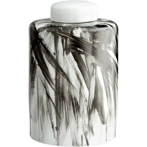 Cyan Design 09879 Pollock Black And White Container, Large - Picture 1 of 3