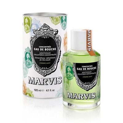 Marvis Strong Mint Mouthwash, Concentrate, 4.1 Fl Oz (Pack of 1)