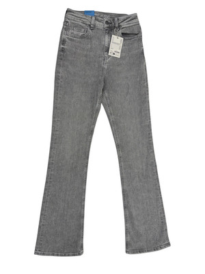 Esprit Damen Jeans Gr. W28 / L32 Racer-Bootcut-Jeans mit ultrahohem Bund grau