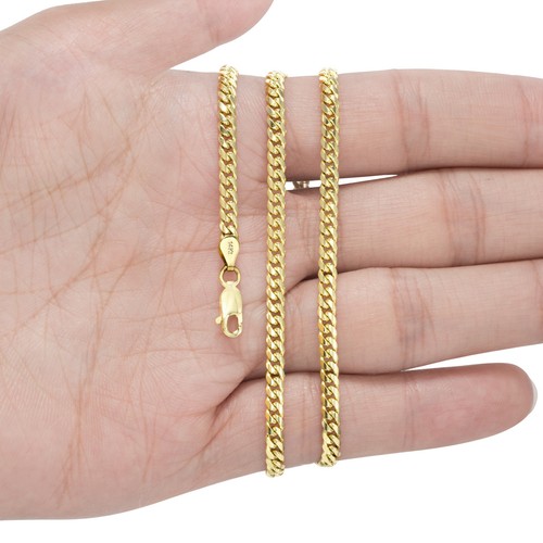 14K Yellow Gold Solid 2.7mm-11mm Miami Cuban Link Chain Necklace Bracelet 7"-30" - Picture 60 of 156