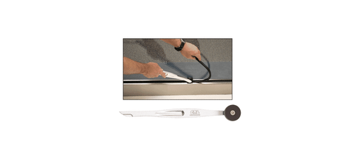 CRL VR04 11" Standard Vinyl Roller Werkzeug Brite eloxiert - Bild 6 von 10