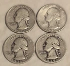 Silver Washington Quarters – 1934, 1935, 1936, & 1939