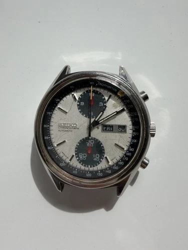 Vintage Seiko 6138-8000 Automatic Chronograph Panda Watch – For Repair
