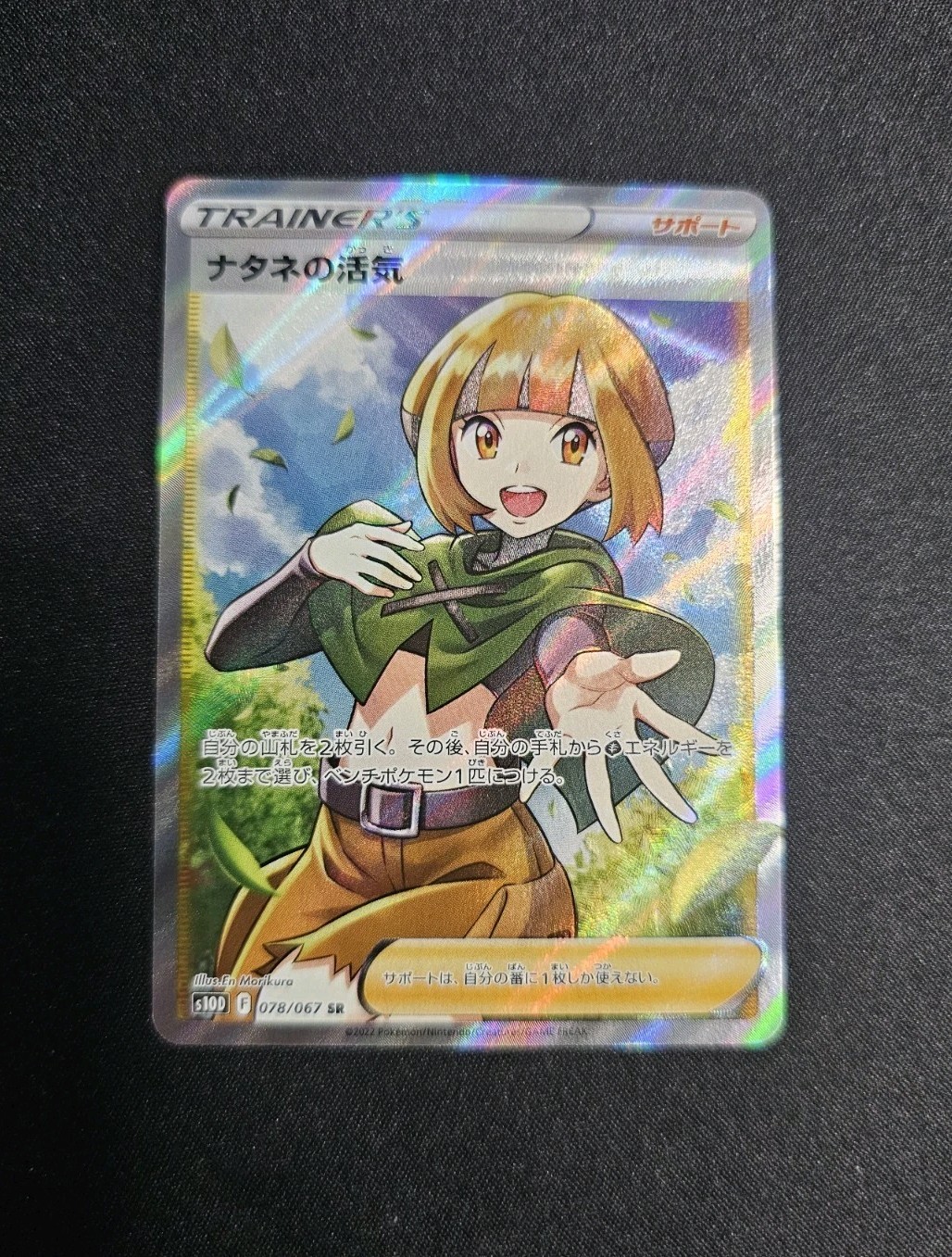 Gardenia's Vigor SR 078/067 S10D Time Gazer Full Art - Japanese Pokemon TCG Card