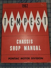 1962 Pontiac Tempest Shop Service Manual Original