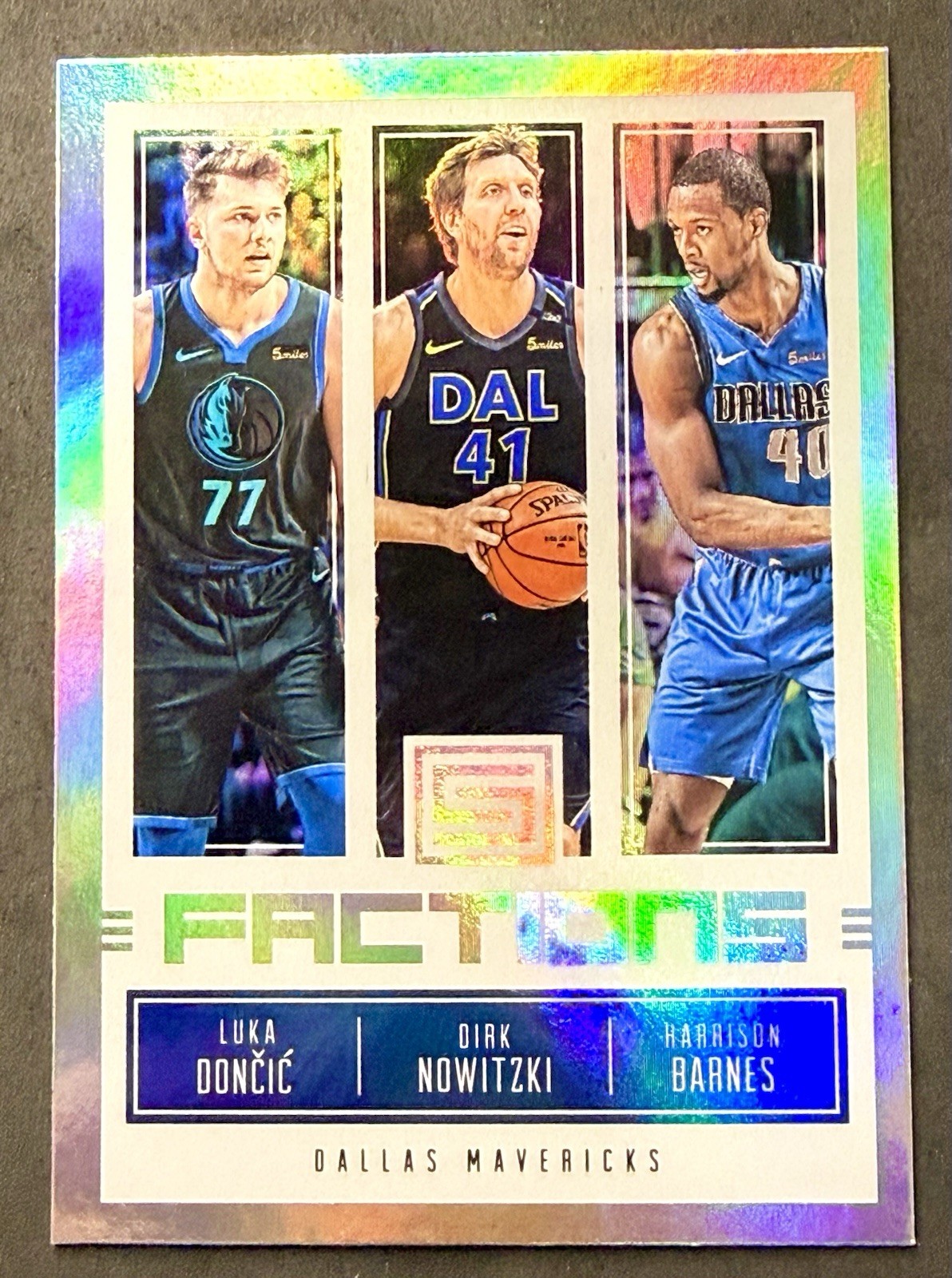2018 Panini Status Luka Doncic Factions RC Rookie Card w Dirk #16