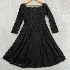 MISS MAY Retro Gorgeous City Dress Small Lined Lace Evening Grunge Witchy