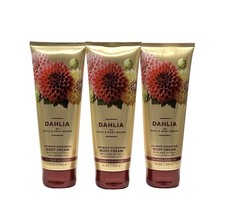 Bath Body Works Dahlia 24 Hour Ultra Shea Cream - 8oz Set Of 3