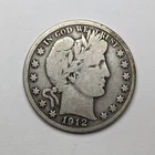 1912 D Barber Head Silver Half Dollar