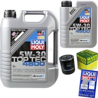 Mann Inspektionspaket 6L Liqui Moly Top Tec 5W-30 FüR Audi Cabriolet 2.6 2.8 A6