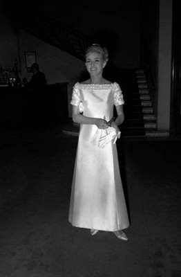 Marie Dubois at the Perce Neige party in Paris on December 13 1965 Old Photo