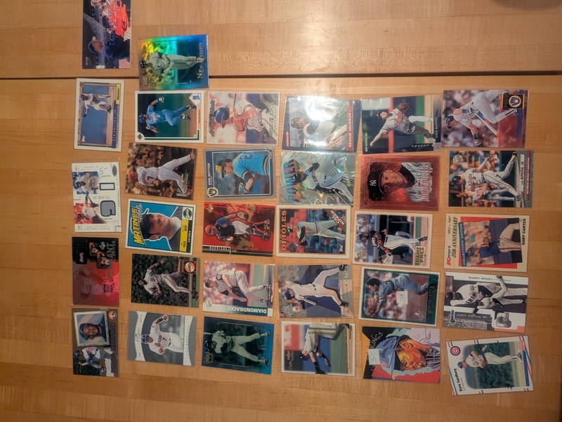 31 Different Card Lot Of Baseball Cards Vintage With Game Used Hof