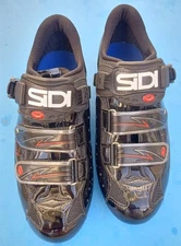 SiDi Genius 5 FIVE Carbon MEGA (42 EU /8 US mens) wide EE mesh road shoes 3-bolt