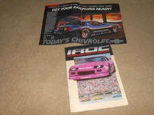 1985 CHEVY IROC CAMARO BROCHURE / '85 RACE DRIVERS, CARS, CIRCUITS, SCHEDULE +++