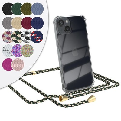 EAZY CASE für Apple iPhone 13 Hülle Band Handykette Silikon transparent Cover