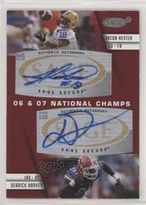 2008 SAGE Squared Dual Auto Jacob Hester Derrick Harvey #A-60 Auto pn1