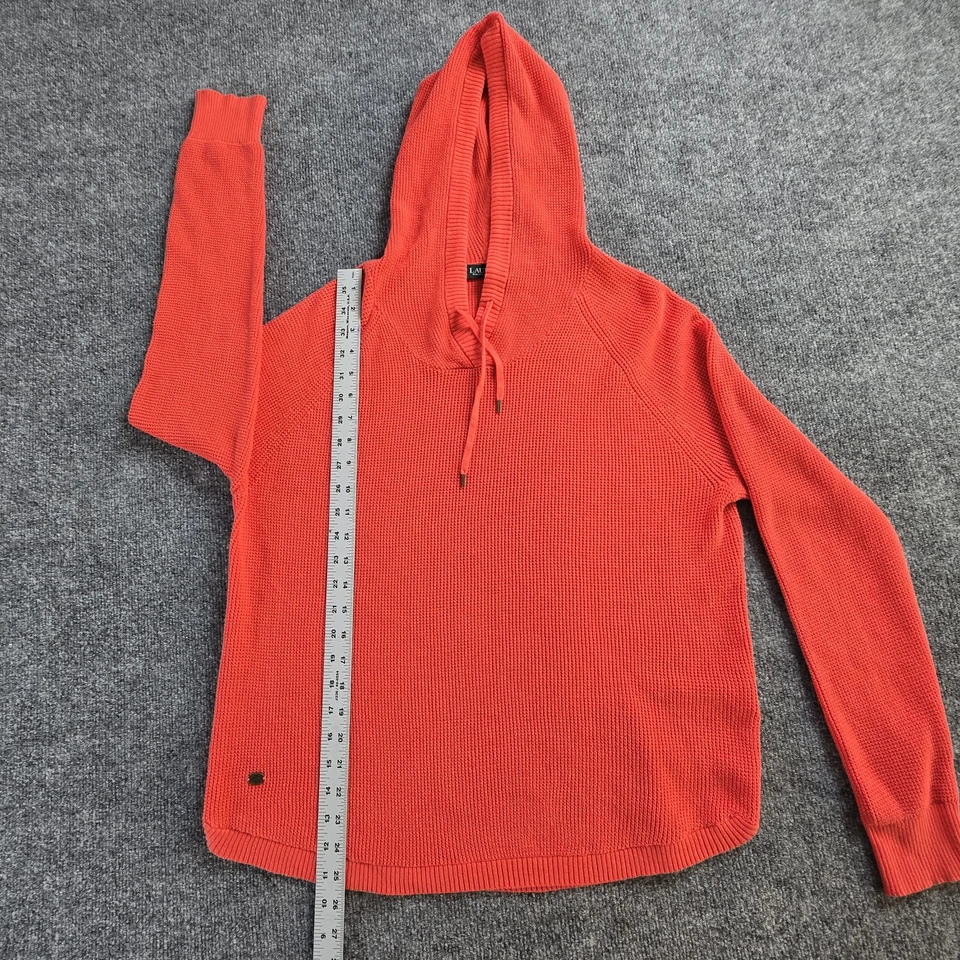 Lauren Ralph Lauren Sudadera con Capucha Naranja Para Mujer XL Coral Tejido Sudadera LRL Foto 2 de 4