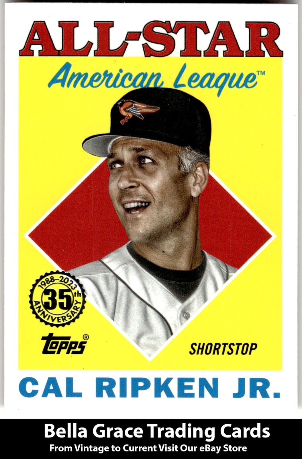 2023 Topps Cal Ripken Jr. #88AS-7 Orioles 1988 Topps 35th Anniversary All-Stars 