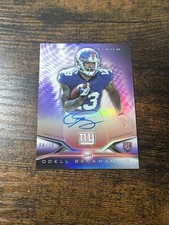 2014 Topps Platinum Rookie RC Auto Odell Beckham Jr. #42 Purple Refractor /25