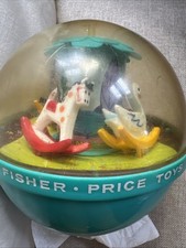 Fisher Price Rocking Horse Swan Roly Poly Ball Vintage Nursery Decor Toy